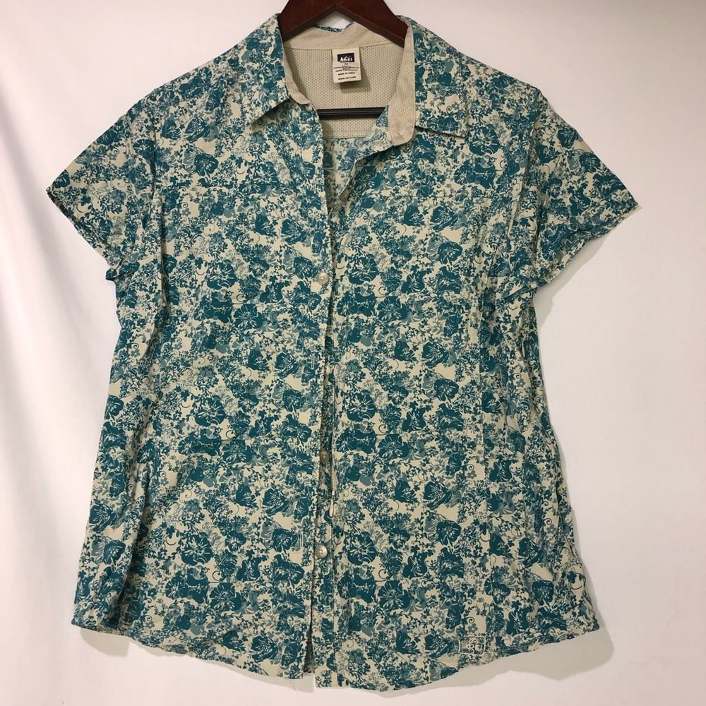 Rei floral print hiking shirt